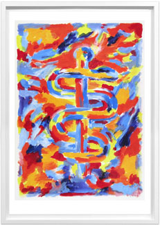 Äskulapstab als expressionistisches Kunstwerk von Rod Neer.